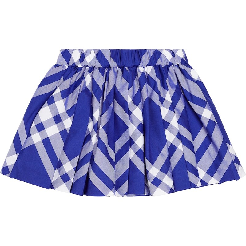 Burberry Kids Baby checked pleated cotton skirt