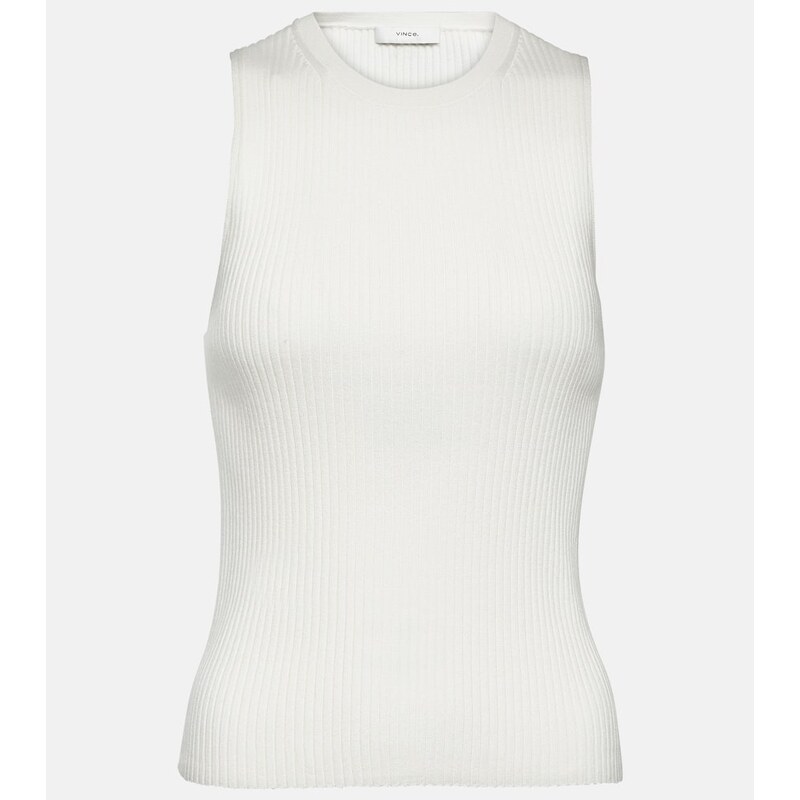 Vince Ribbed-knit tank top