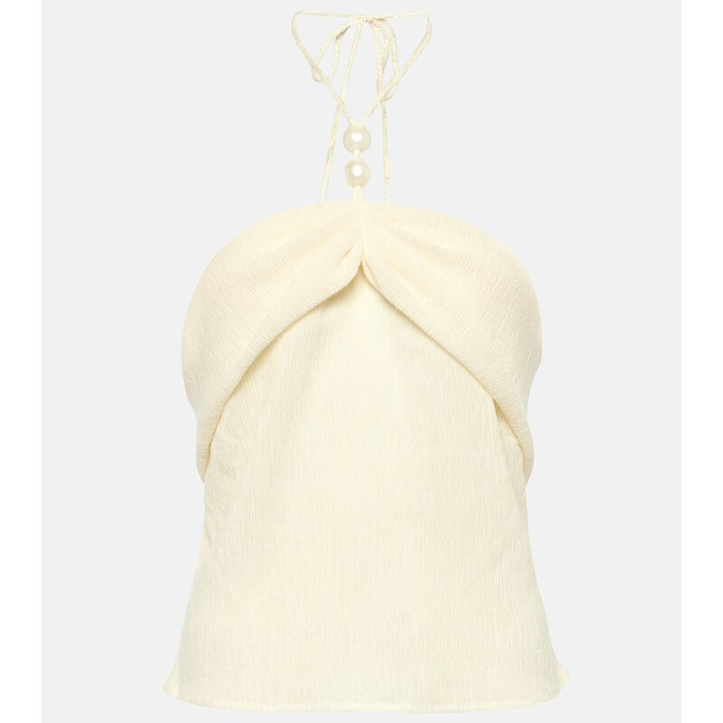 Magda Butrym Embellished halterneck top