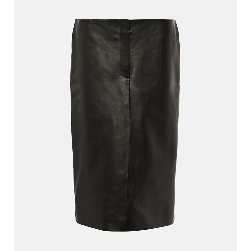 Magda Butrym Leather midi skirt
