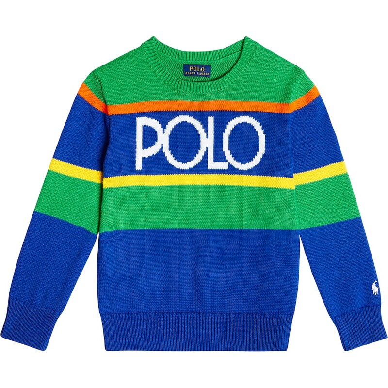 Polo Ralph Lauren Kids Logo intarsia cotton sweater