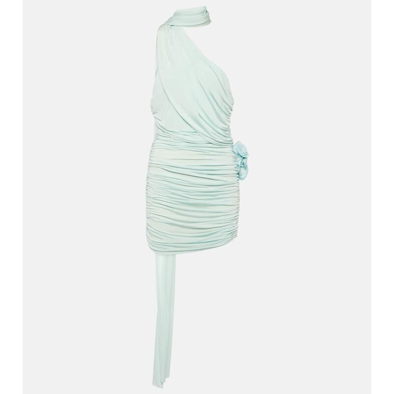 Magda Butrym Scarf-detail ruched jersey minidress