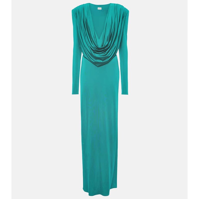 Magda Butrym Draped jersey maxi dress