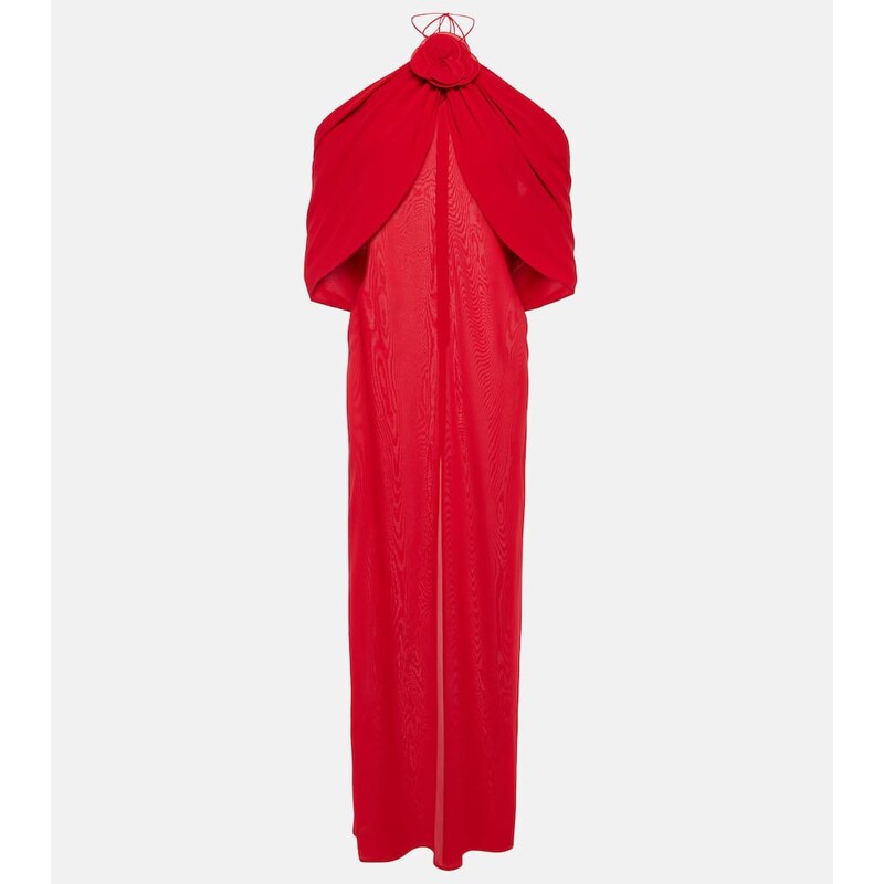 Magda Butrym Floral-appliquÃ silk blend gown