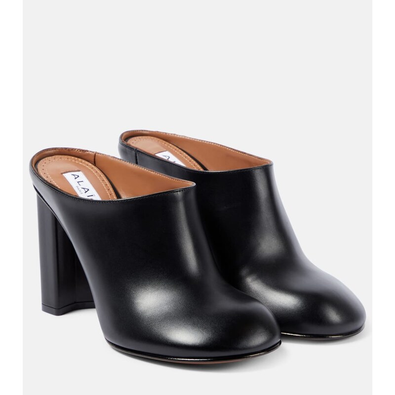 Alaïa Babylone leather mules