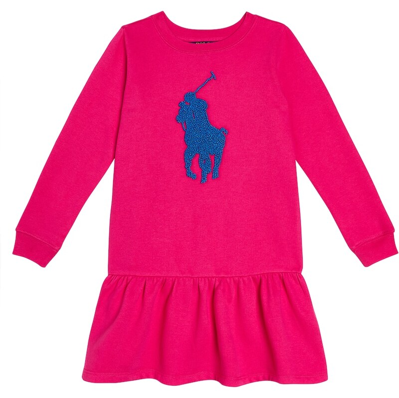 Polo Ralph Lauren Kids Logo embroidered cotton-blend dress
