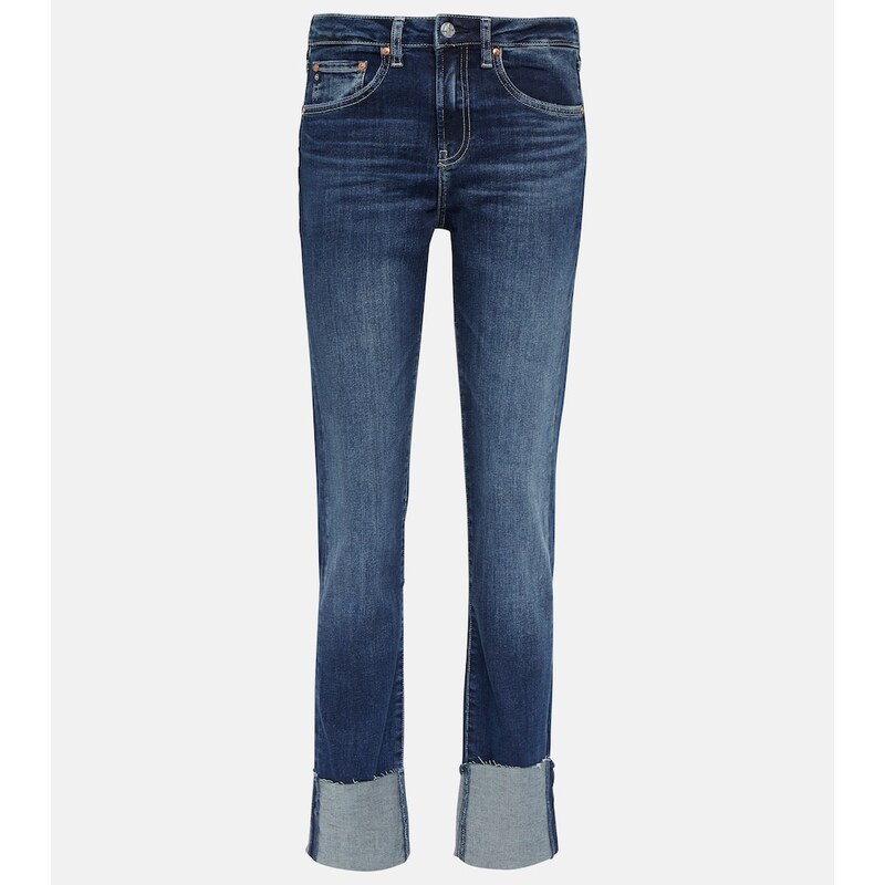 AG Jeans Girlfriend mid-rise slim jeans