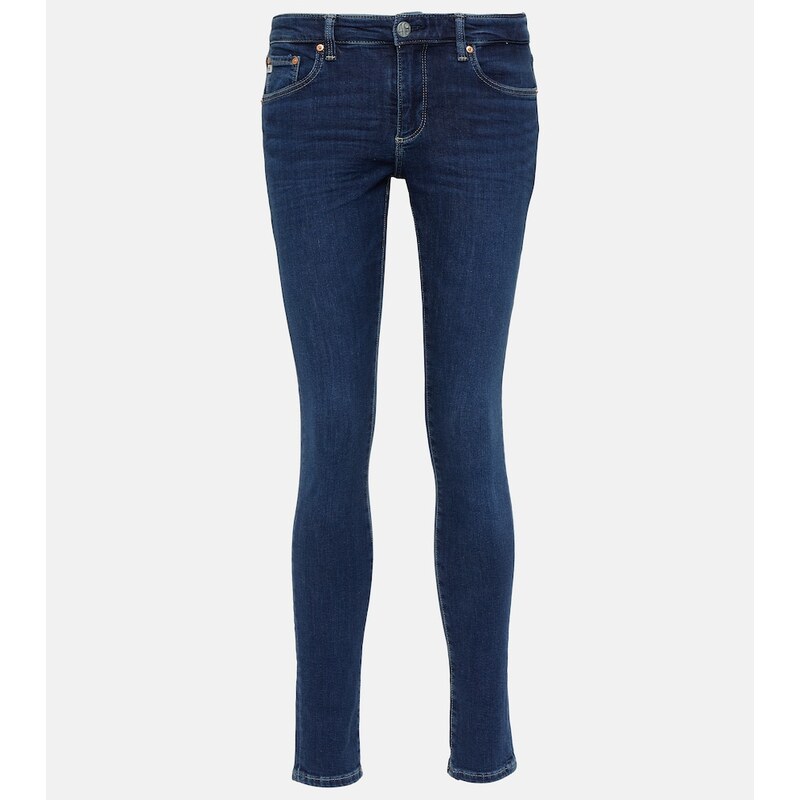 AG Jeans Mid-rise skinny jeans