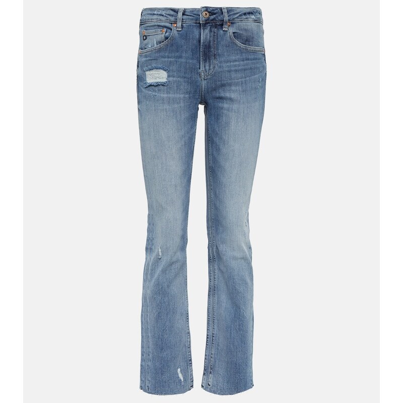 AG Jeans Girlfriend mid-rise straight jeans