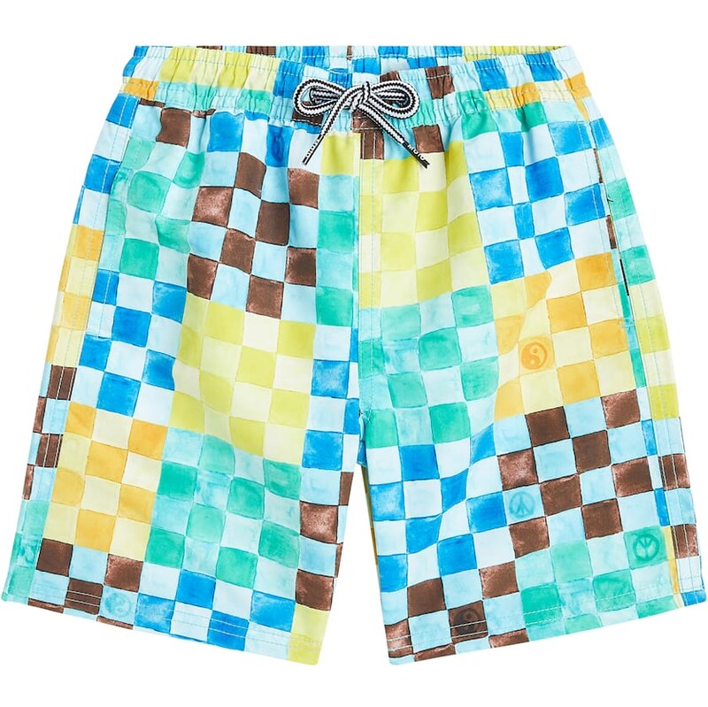 Molo Nilson checked swim trunks