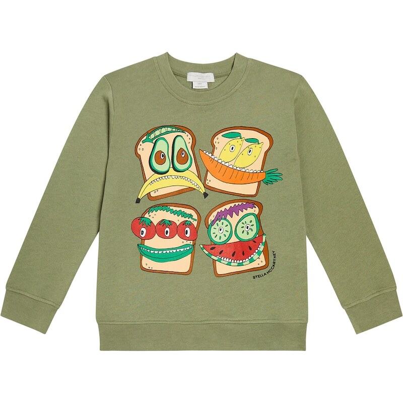 Stella McCartney Kids Printed cotton sweatshirt