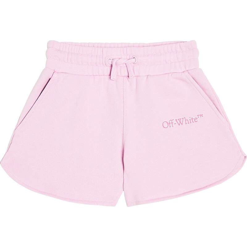 Off-White Kids Big Bookish cotton shorts