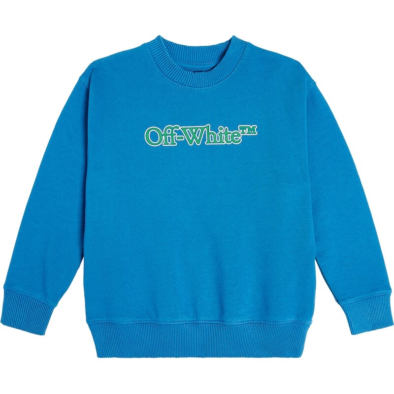Off-White Kids Big Bookish cotton jersey sweatshirt