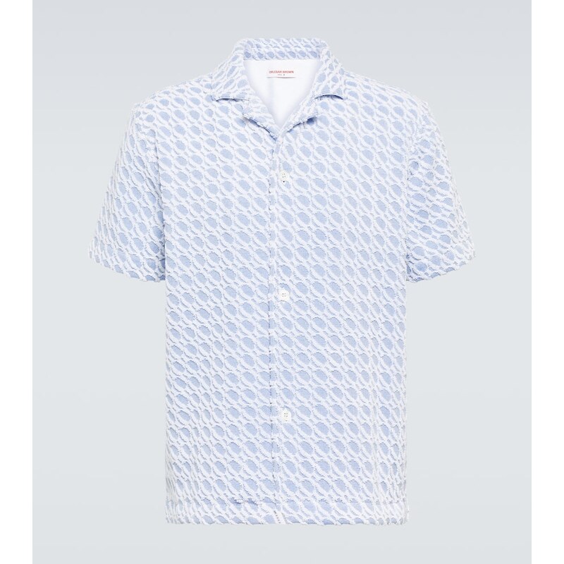 Orlebar Brown Howell cotton terry bowling shirt