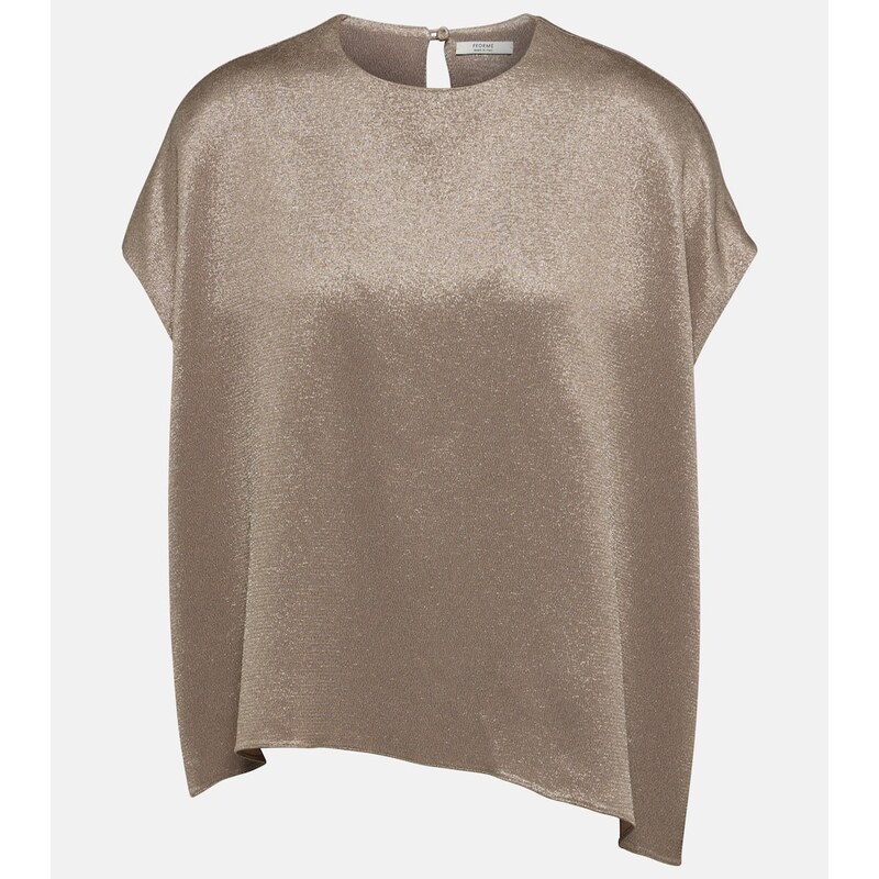 Fforme Ethel metallic top