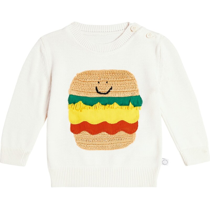 Stella McCartney Kids Baby intarsia cotton sweater
