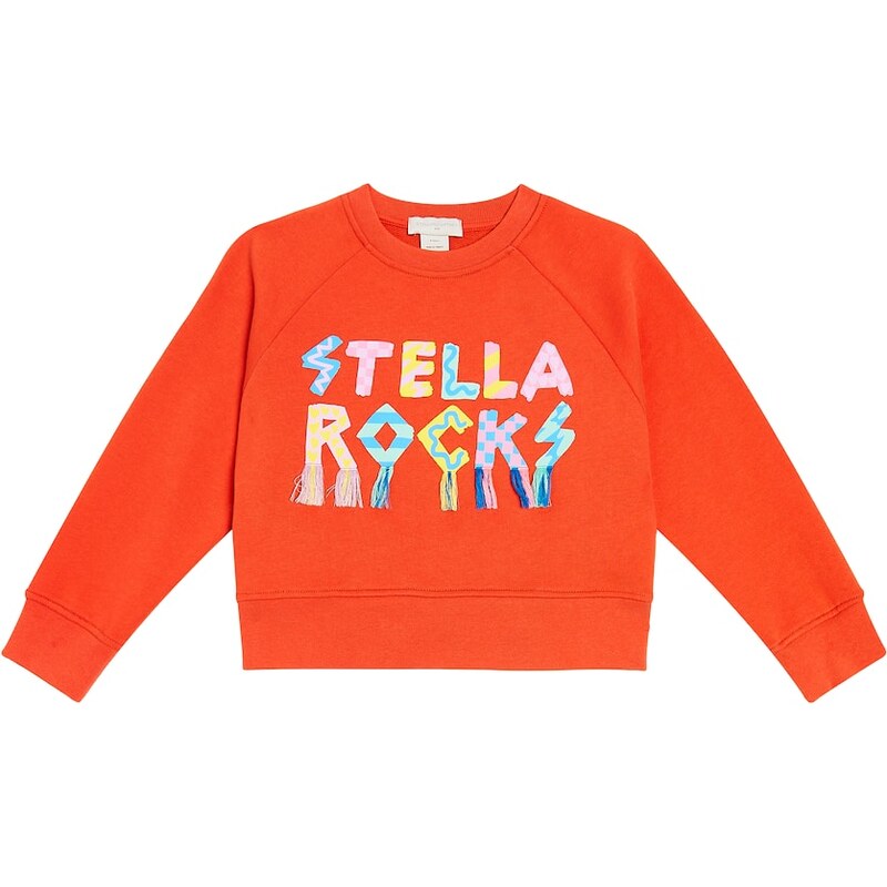 Stella McCartney Kids Printed cotton jersey sweatshirt