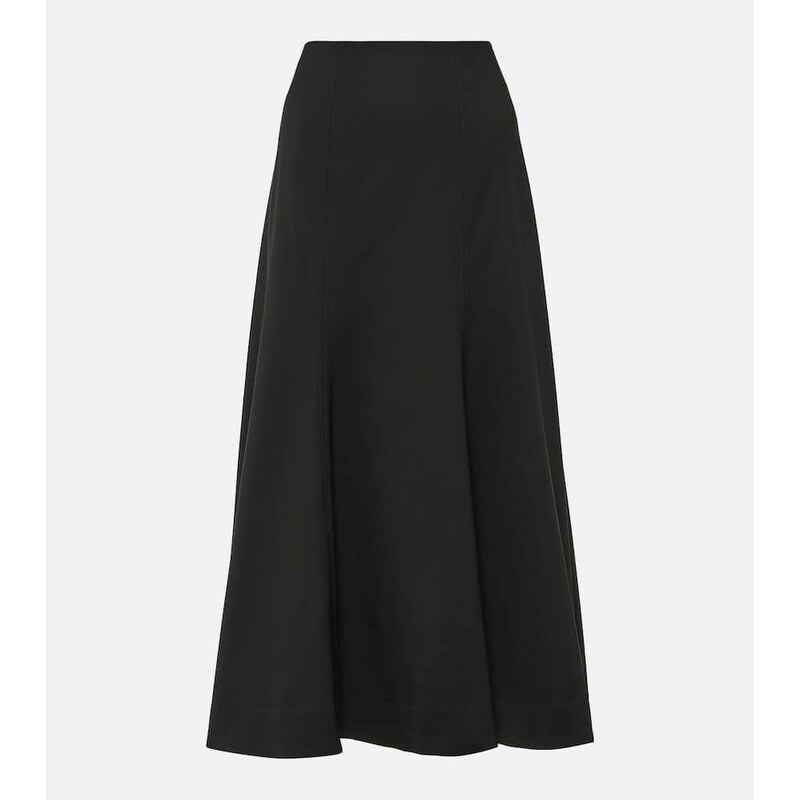 CO Wool-blend midi skirt