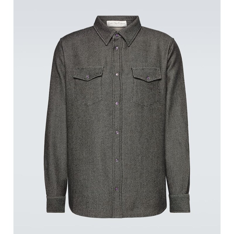 Gods True Cashmere Cashmere and cotton twill shirt