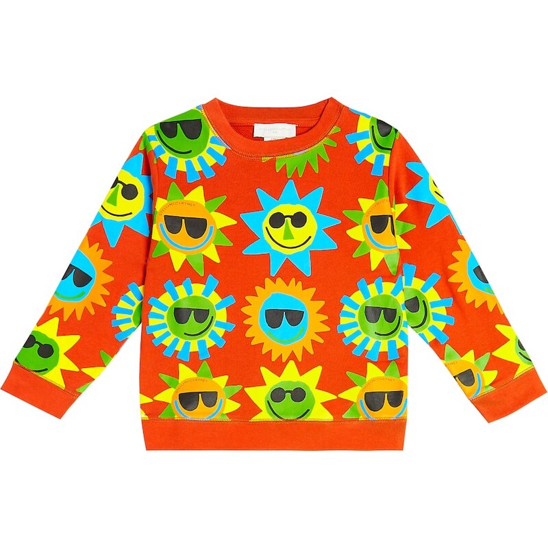 Stella McCartney Kids Printed cotton jersey sweatshirt