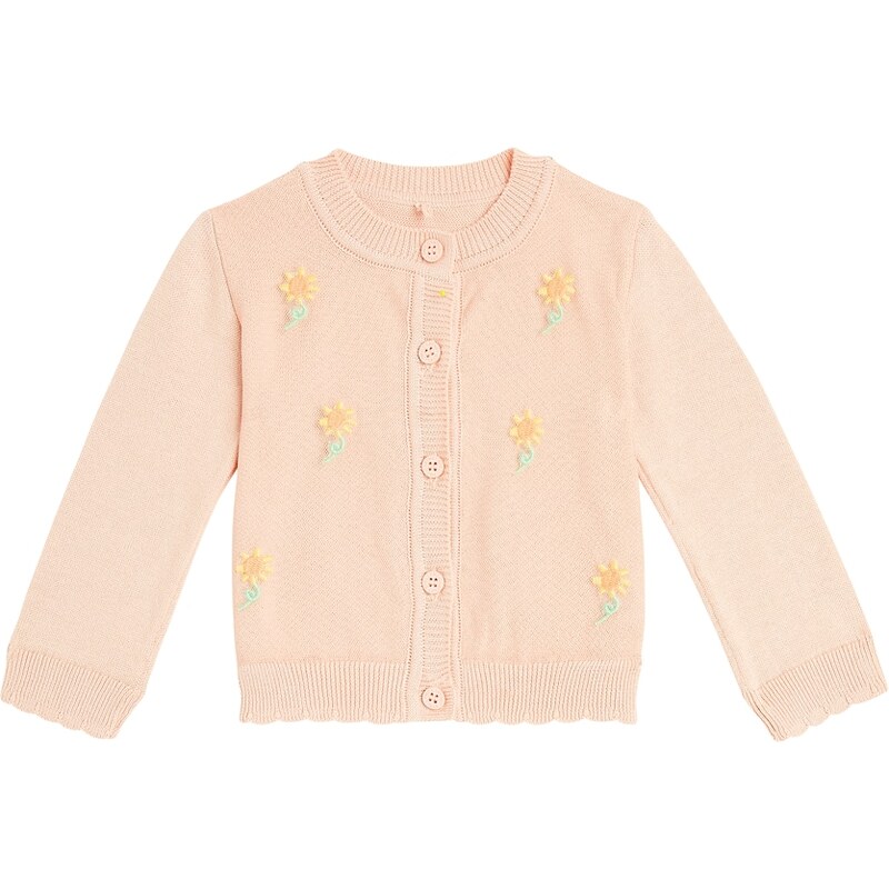 Stella McCartney Kids Baby floral cotton cardigan