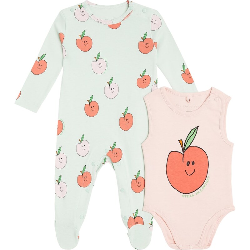 Stella McCartney Kids Baby cotton jersey onesie and bodysuit set