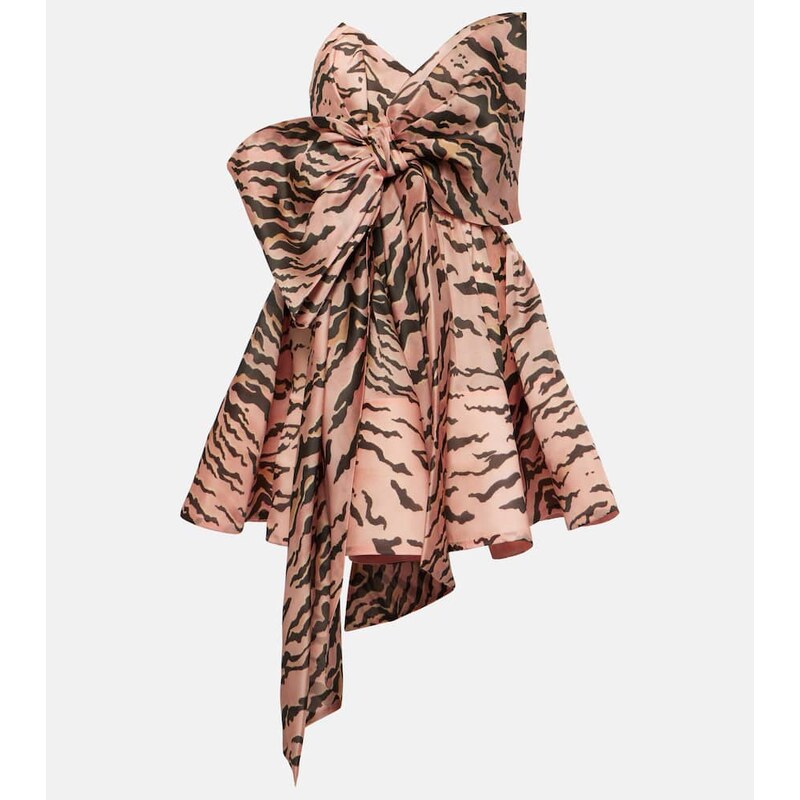Zimmermann Matchmaker bow-detail silk minidress