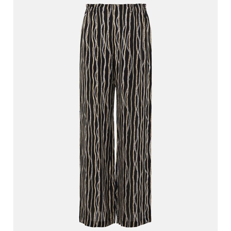 Chloe ChloÃ Printed silk pants