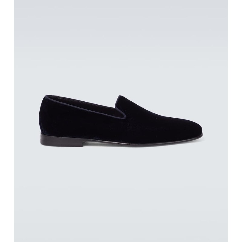 Manolo Blahnik Mario velvet loafers