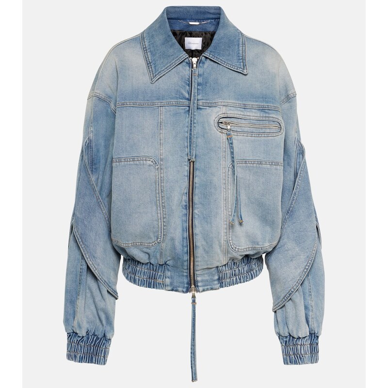 Blumarine Denim bomber jacket
