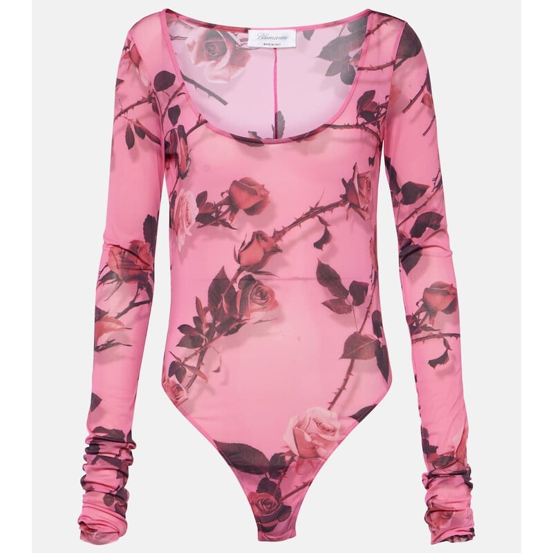 Blumarine Floral printed bodysuit