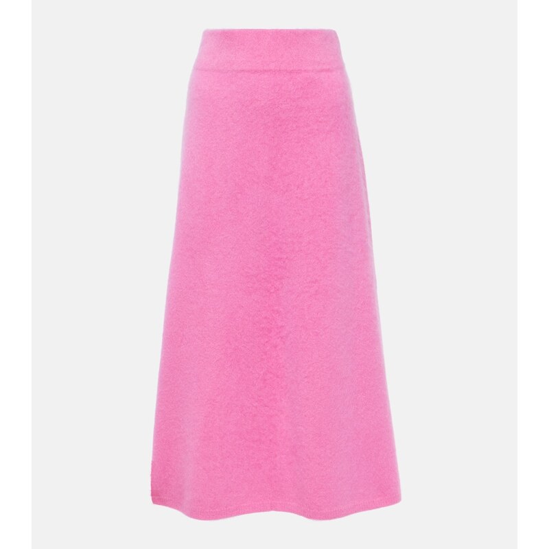 Lisa Yang Asta high-rise cashmere midi skirt