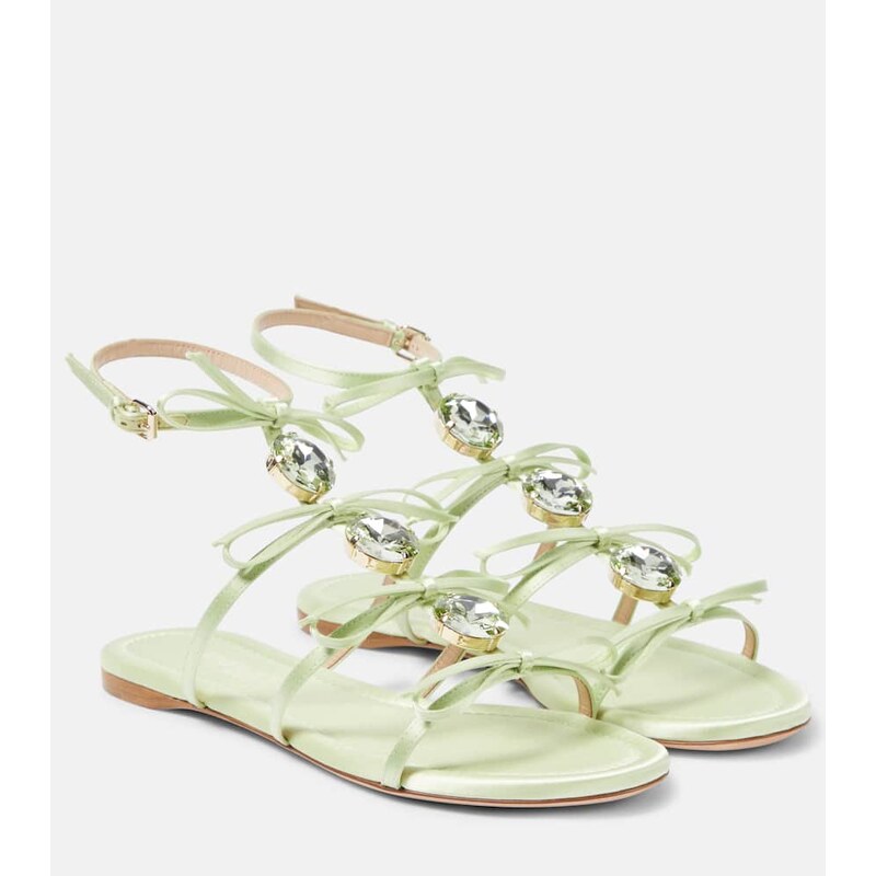 Giambattista Valli Embellished satin sandals
