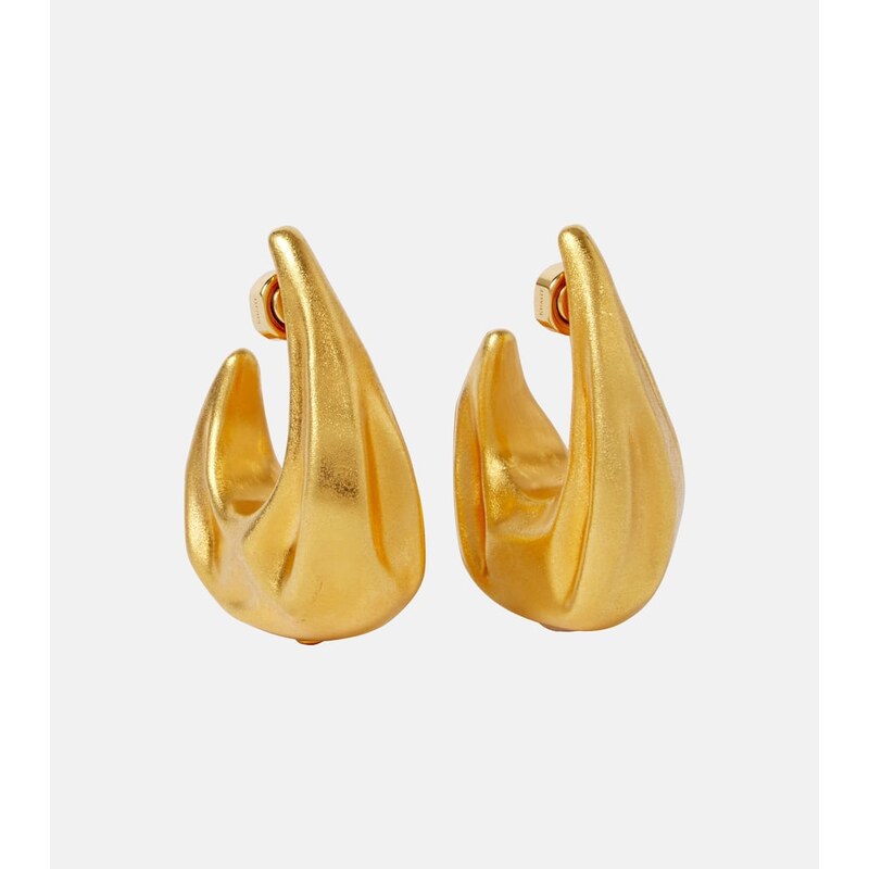 Khaite Olivia Medium gold-plated hoop earrings