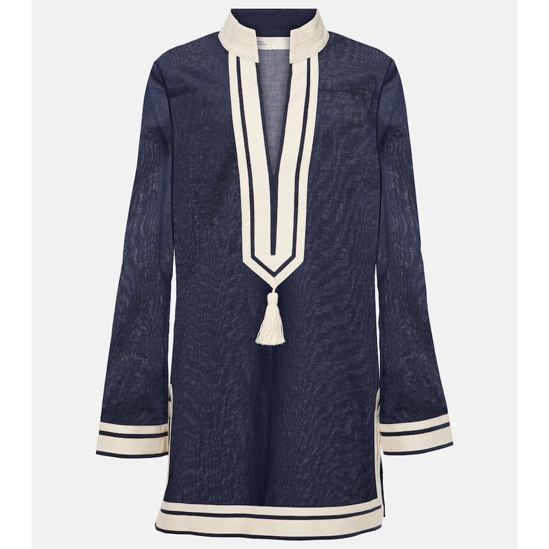 Tory Burch Tasseled cotton tunic
