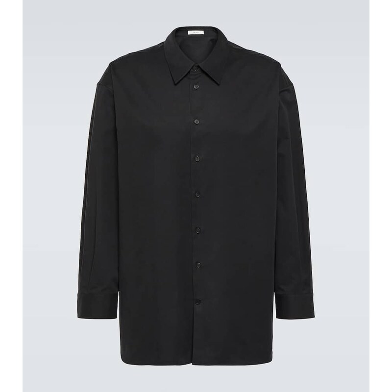 The Row Lukre oversized cotton-blend poplin shirt
