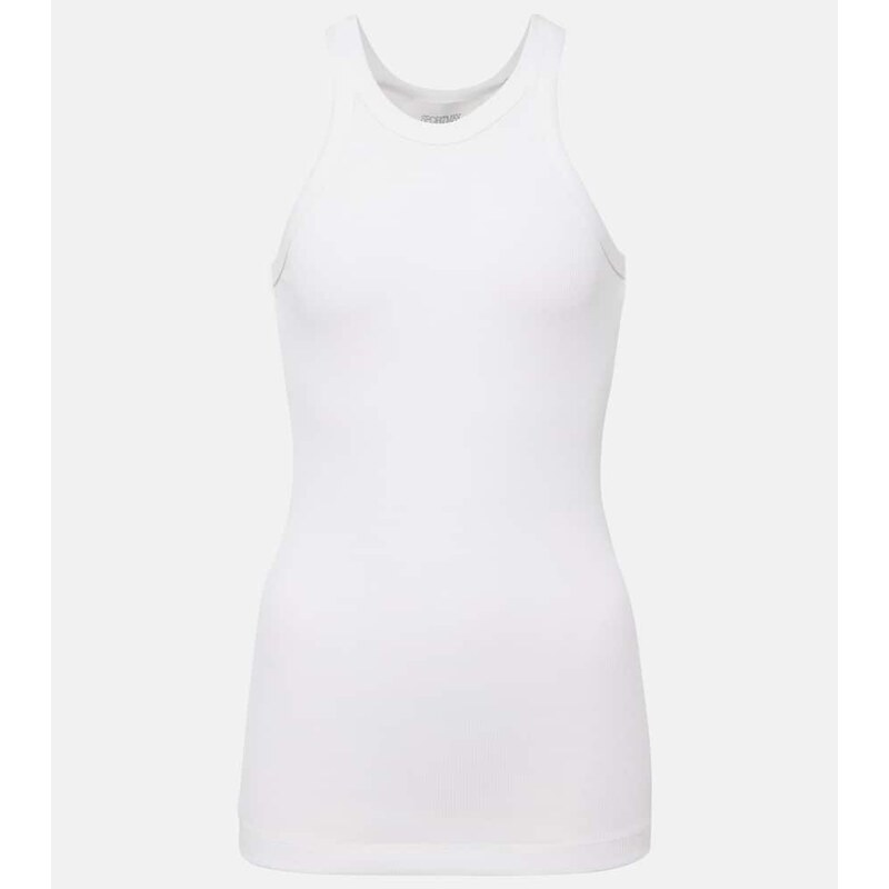 Sportmax Nastie cotton and silk-blend tank top