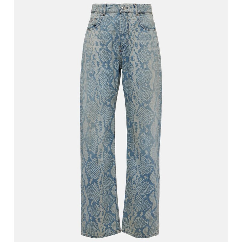 Sportmax Diego snake-print straight jeans