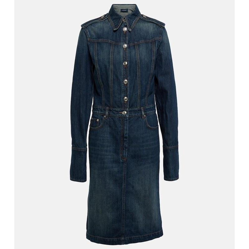 Sportmax Denim midi dress