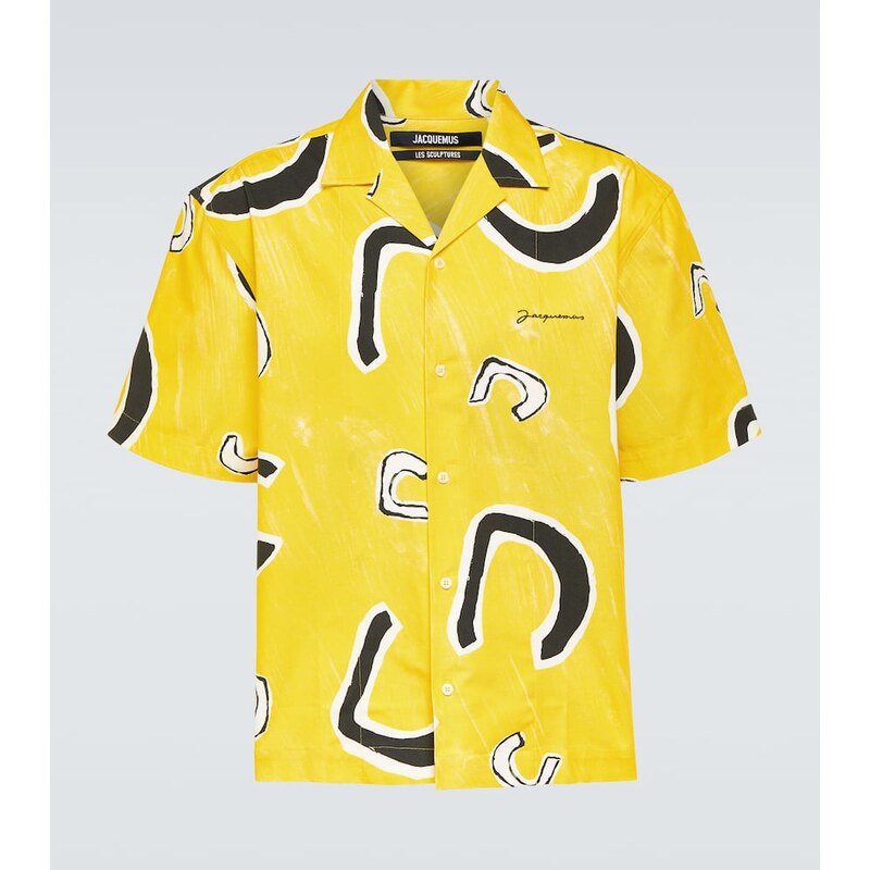 Jacquemus Jean printed cotton bowling shirt