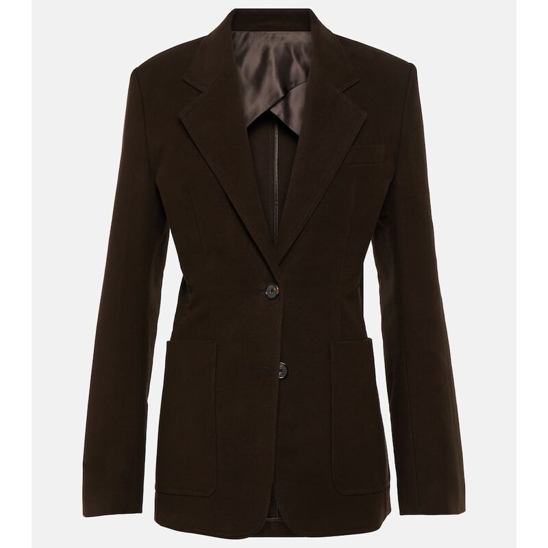 Toteme Single-breasted cotton blazer