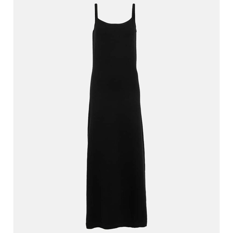 Toteme Scarf-detail cashmere maxi dress