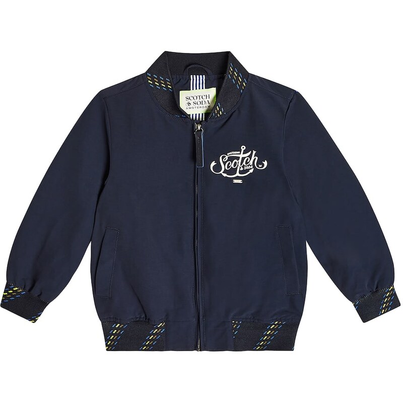 Scotch & Soda Kids Cotton-blend bomber jacket
