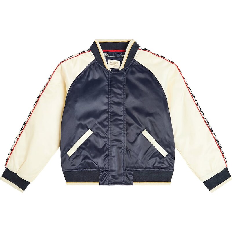 Scotch & Soda Kids Floral bomber jacket