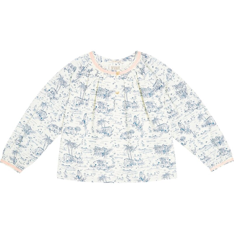 Scotch & Soda Kids Printed cotton top