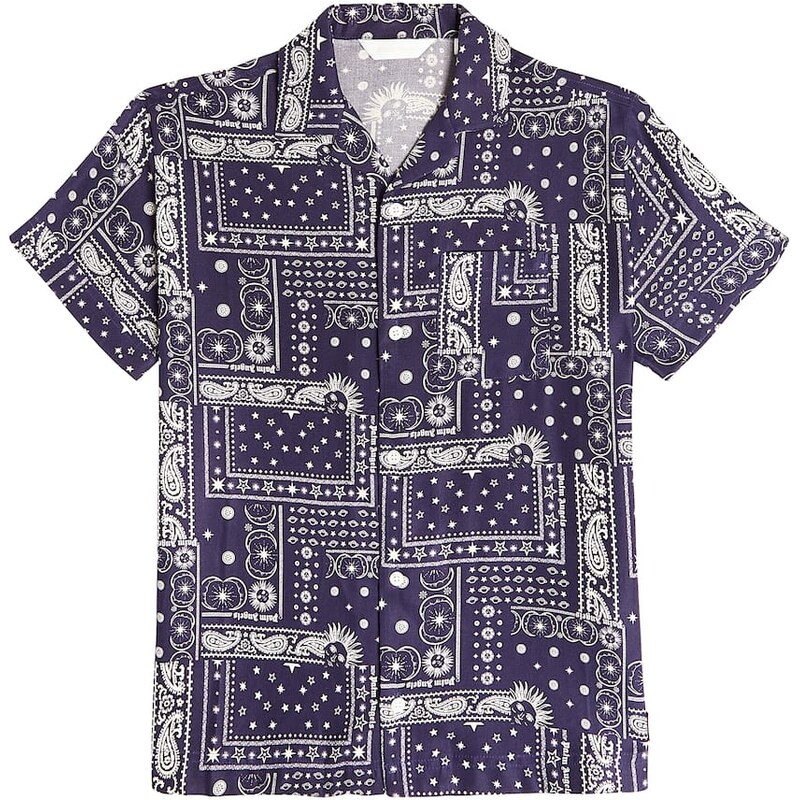 Palm Angels Kids Printed cotton shirt