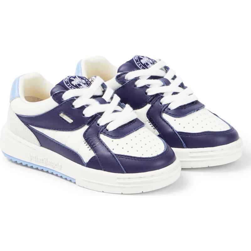 Palm Angels Kids Palm University leather sneakers