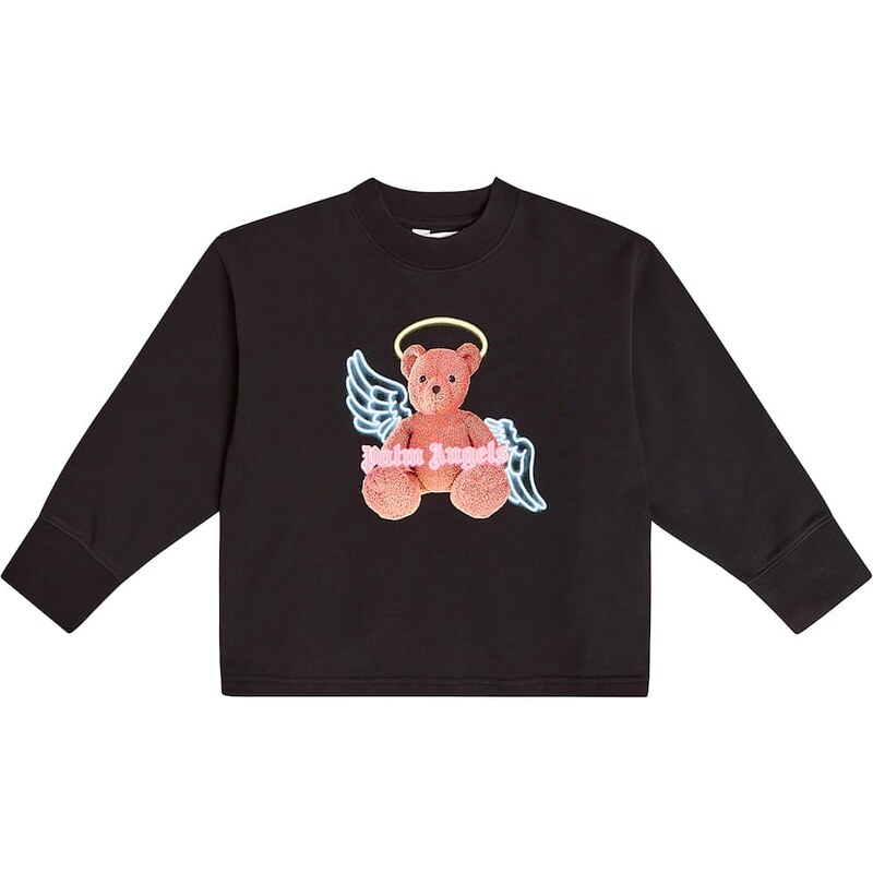 Palm Angels Kids Bear Angel cotton sweatshirt