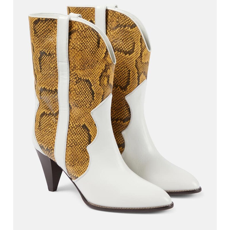 Isabel Marant Witney snake-effect leather ankle boots