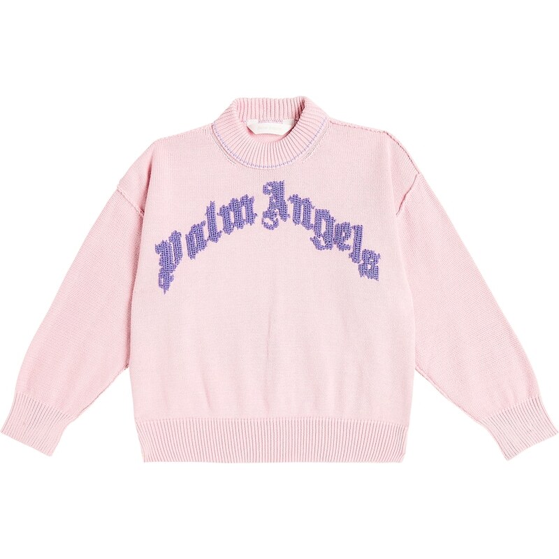 Palm Angels Kids Logo cotton sweater